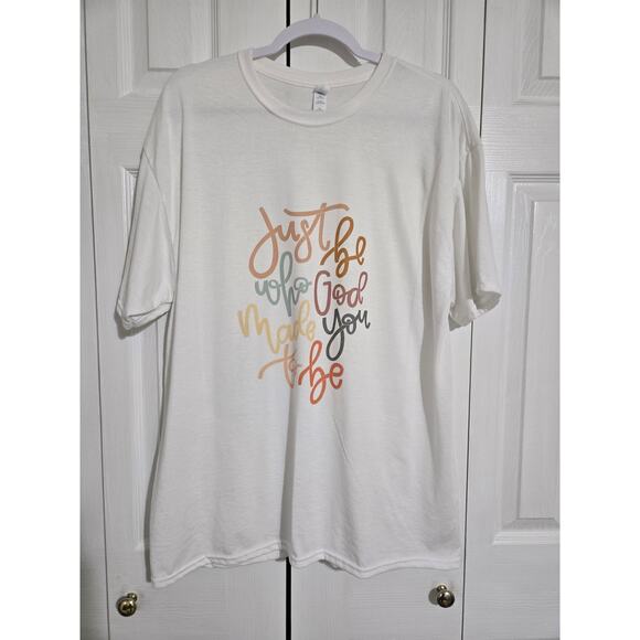 Jerzees xl women's white printed tshirt - Picture 1 of 8